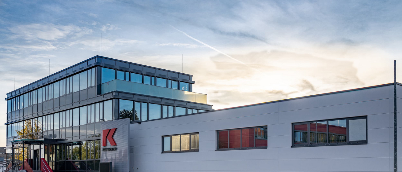 Ein Firmengebäude der Hauptzentrale des Bauunternehmens Kassecker in Waldsassen.